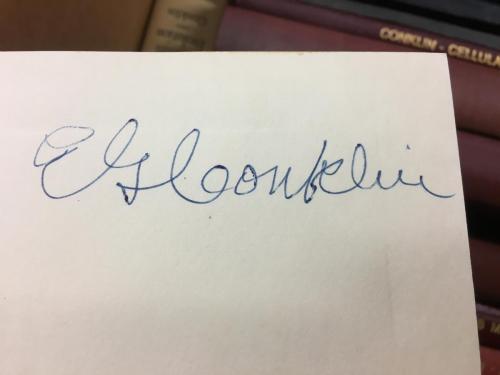 Conklin's autograph